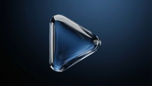 Glossy Play Button Dark