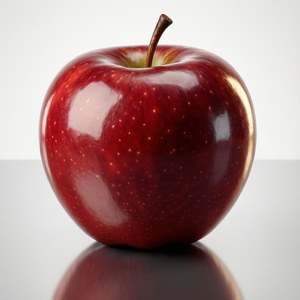 Glossy Red Apple