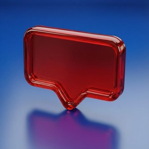 Glossy Red Badge