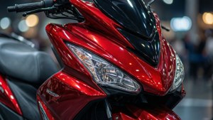Glossy Red Dio Close-up