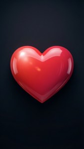 Glossy Red Heart