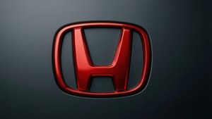 Glossy Red Honda Emblem