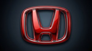 Glossy Red Metallic Honda Emblem