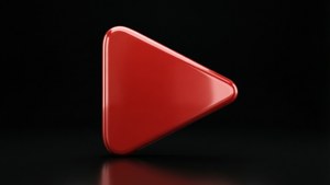 Glossy Red Play Icon