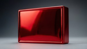 Glossy Red Rectangle