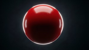 Glossy Red Sphere