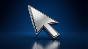 Glossy Silver Arrow 3D