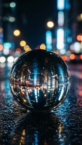Glossy Sphere Night