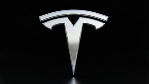 Glossy Tesla Logo