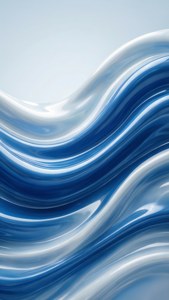 Glossy Wave Abstract