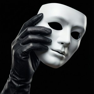 Gloved Hand with Mask PNG