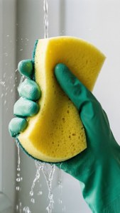 Gloves and Sponge