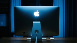 Glowing Apple Logo