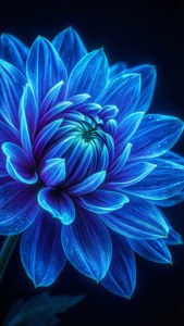 Glowing Blue Bloom