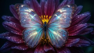 Glowing Butterfly OLED