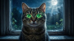 Glowing Cat Stare