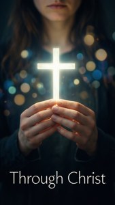 Glowing Cross Hands