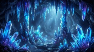 Glowing Crystal Cave
