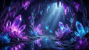 Glowing Crystal Cave