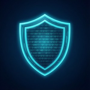 Glowing Cyber Shield