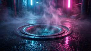 Glowing Drain Dreamscape
