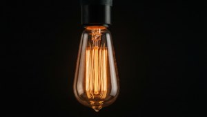 Glowing Edison Bulb