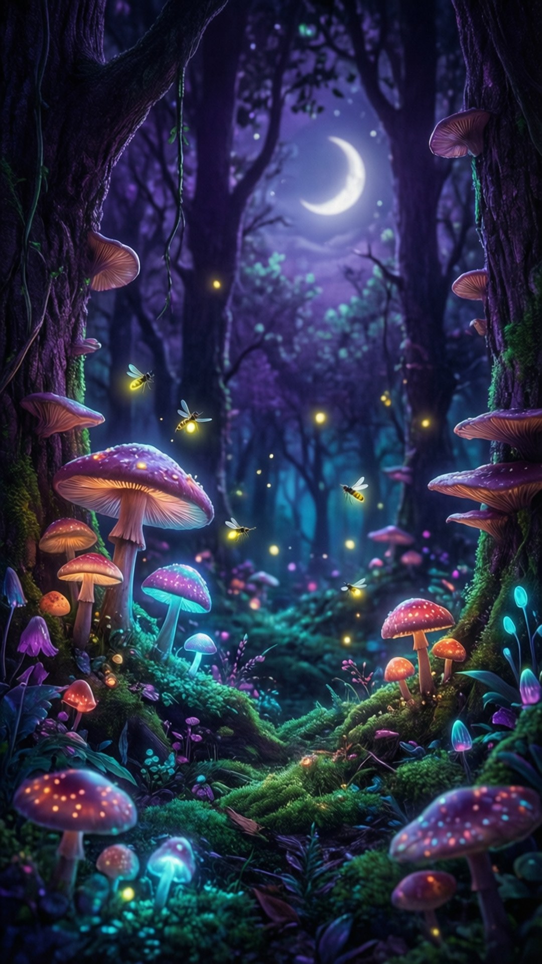 Glowing Everdell Night by Wallpapers.art Studio