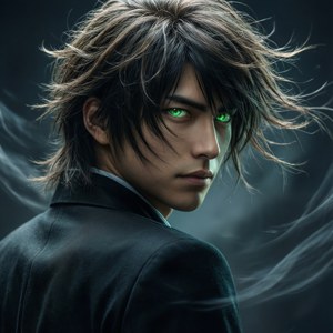 Glowing Eyes Over Shoulder