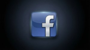 Glowing Facebook Logo