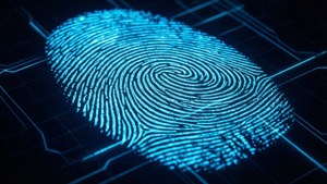 Glowing Fingerprint Scan