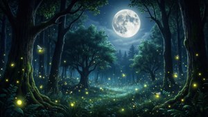 Glowing Firefly Forest