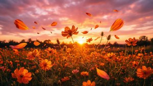 Glowing Flower Field
