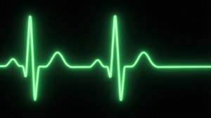 Glowing Green Heartbeat