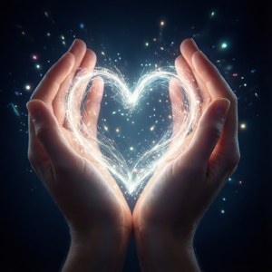 Glowing Heart Hands