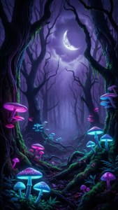 Glowing Mushroom Forest