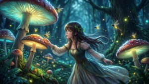 Glowing Mushroom Forest