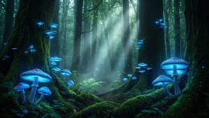 Glowing Mushroom Forest
