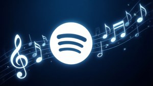 Glowing Music Notes