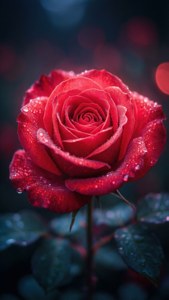 Glowing Neon Rose