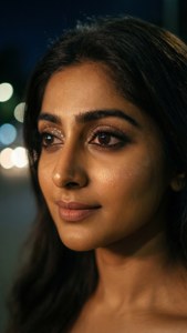 Glowing Night Portrait