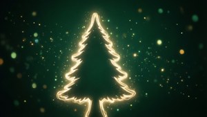 Glowing Outline Tree