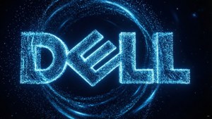 Glowing Particle Dell Wordmark