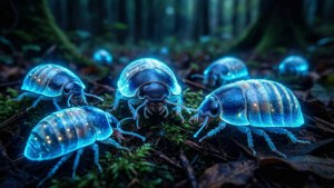 Glowing Pillbugs