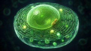 Glowing Plant Cell 3D