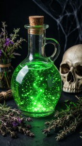 Glowing Potion Bottle
