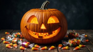 Glowing Pumpkin Candy