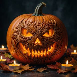 Glowing Pumpkin Carving
