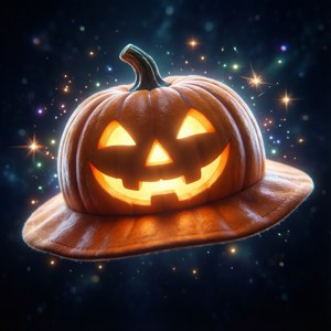 Glowing Pumpkin Hat