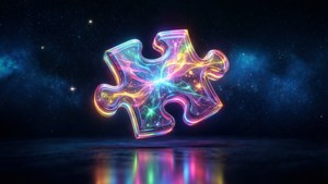 Glowing Puzzle in Cosmos