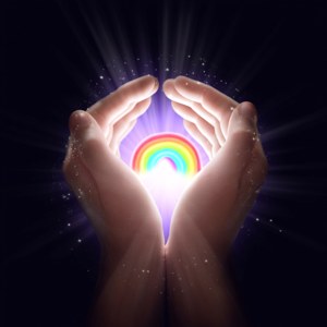 Glowing Rainbow Orb